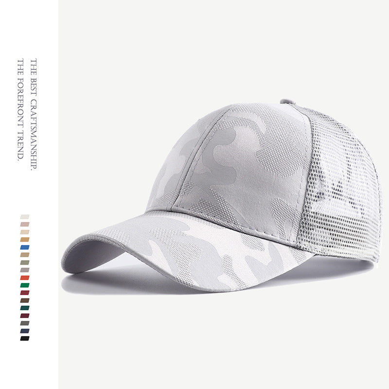 Wholesale Versatile Camouflage Sports Breathable Mesh Hard Top Baseball Cap